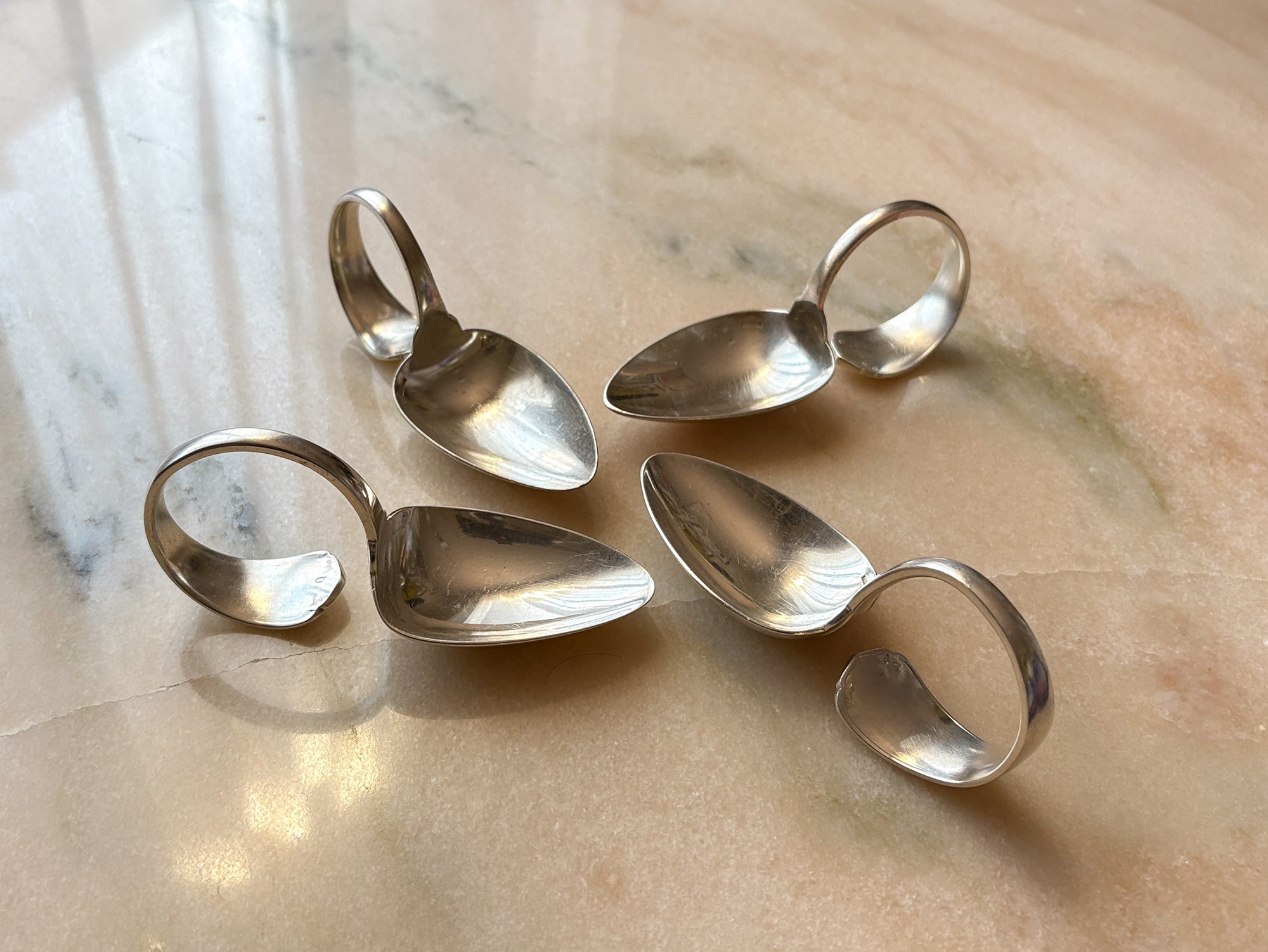 Silver-Plated Appetizer Spoons by Christofle
