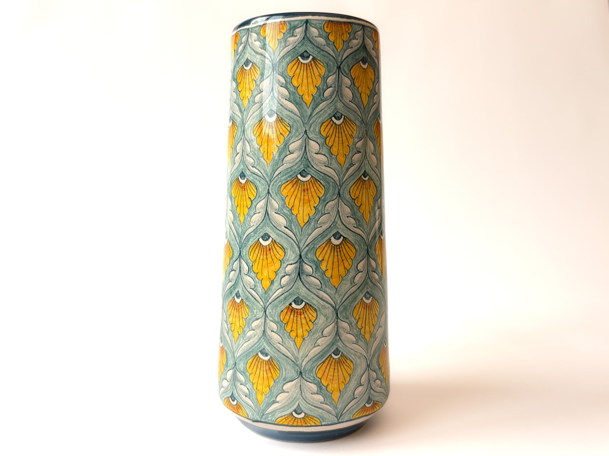 Hand-Painted Ceramic Vase by Camilla Boccali for Deruta Placens
