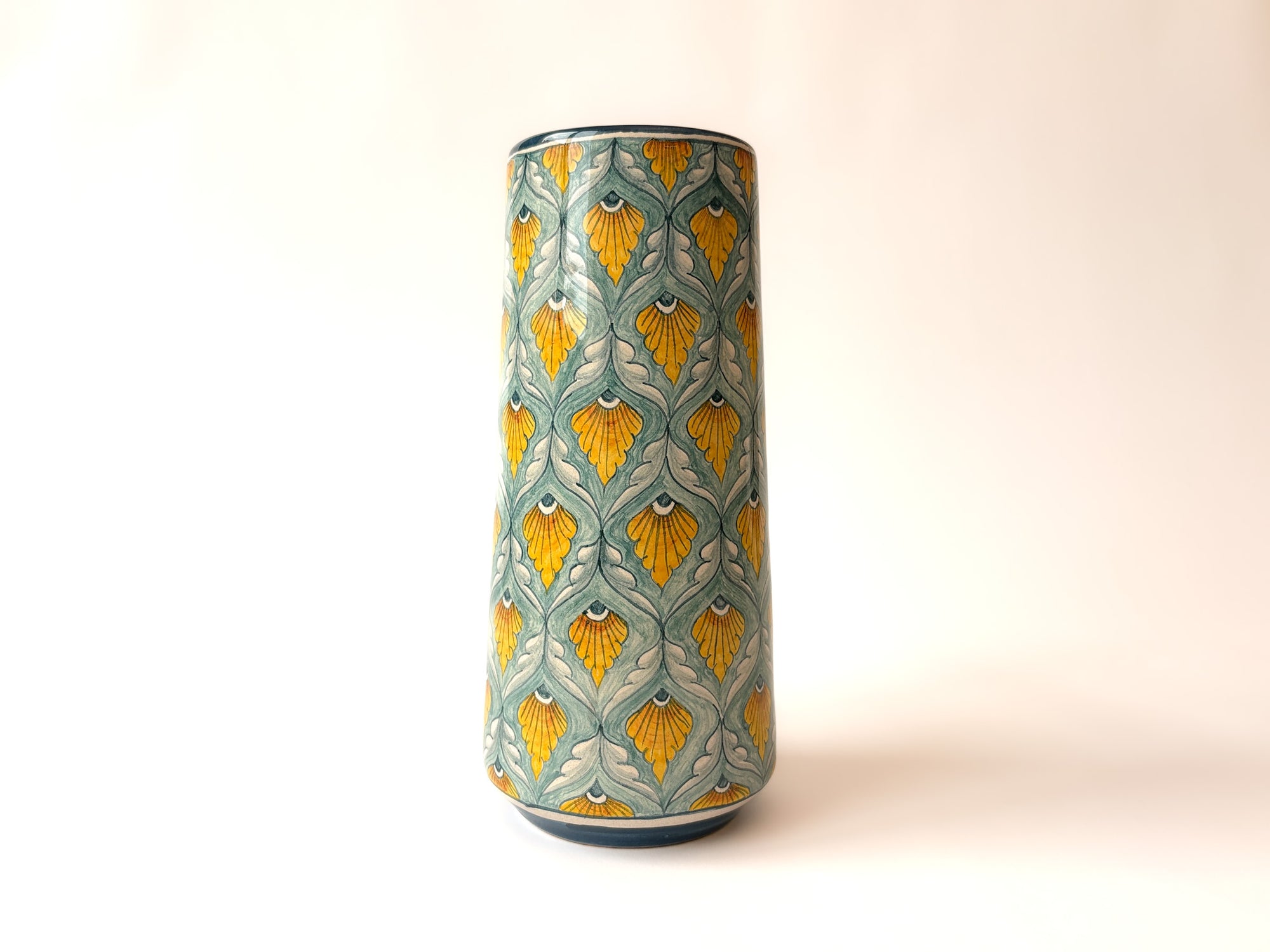Hand-Painted Ceramic Vase by Camilla Boccali for Deruta Placens