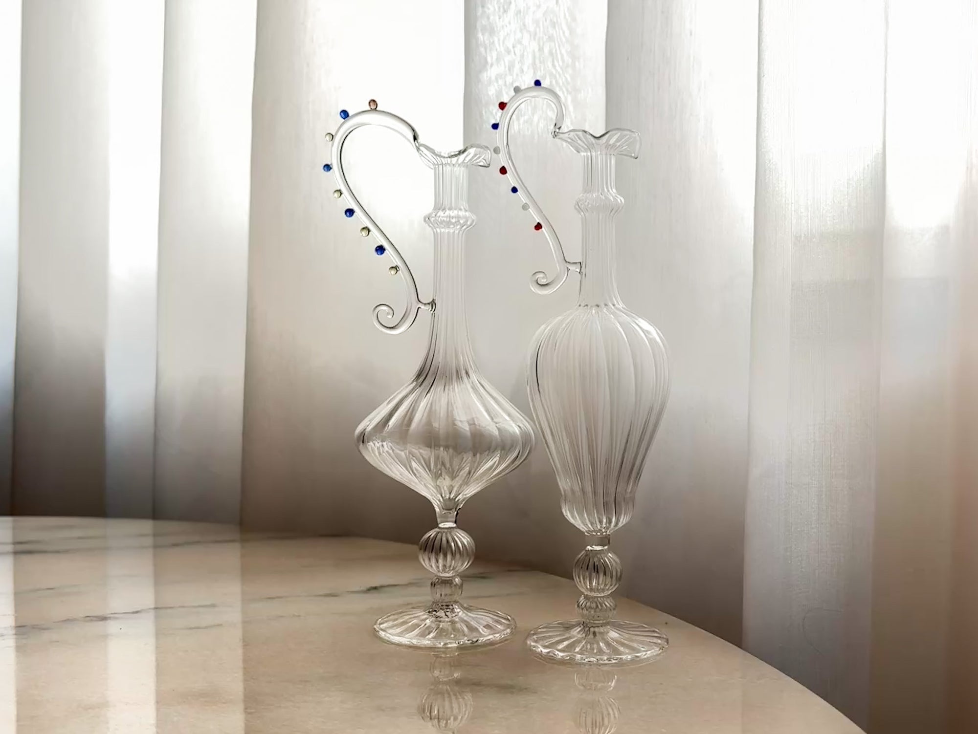 Glass Carafe Set from Murano