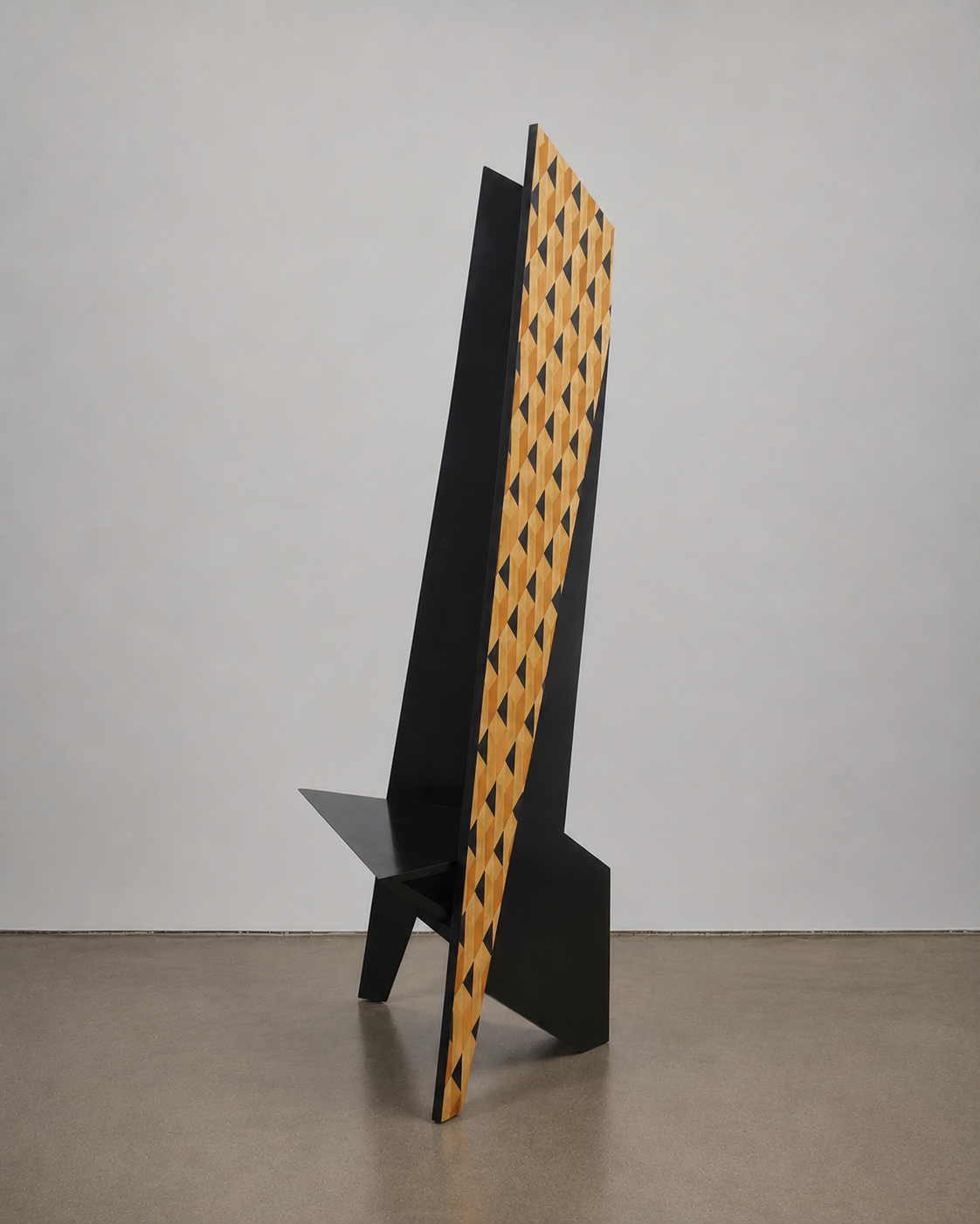 Postmodern High-Back Chair